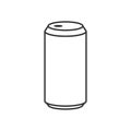 Beer can outline icon Royalty Free Stock Photo