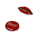 Beer cap Royalty Free Stock Photo