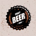 Beer cap stylized vector symbol Royalty Free Stock Photo