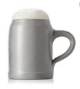 Beer in ceramic mug Royalty Free Stock Photo