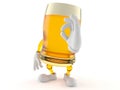 Beer character with ok gesture