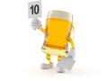 Beer character with rating number