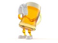 Beer character shouting