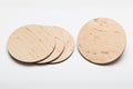 Beer coaster mockup, round cup holder