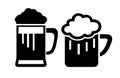 Beer cup vector icon