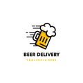 Beer Delivery Logo Icon Design