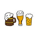 Beer doodle icon