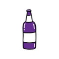 Beer doodle icon, vector illustration