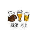Beer doodle icon