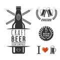 Beer emblem set