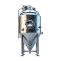 Beer Fermenter Tank on Transparent Background - Ai Generated Royalty Free Stock Photo