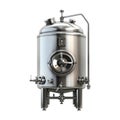 Beer Fermenter Tank on Transparent Background - Ai Generated Royalty Free Stock Photo