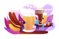 Beer fest concept vector illustration.