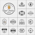 Beer festival badges logos and labels for any use