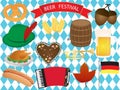 Beer Festival Icons Vector Set