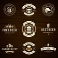 Beer festival Oktoberfest celebrations labels