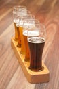 Beer Flight. Royalty Free Stock Photo