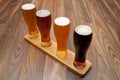 Beer Flight. Royalty Free Stock Photo