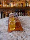 Beer flight Royalty Free Stock Photo