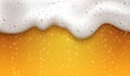 Beer Foam Realistic Composition Royalty Free Stock Photo