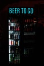 Beer Fridge in the Brewdog bar in Southampton