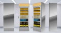 Beer Fridge single vertical Glass door fridge at store