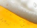 Beer with froth Royalty Free Stock Photo