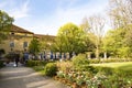 Beer garden in Botanical Park, Munich Royalty Free Stock Photo