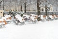 Beer Garden in Winter