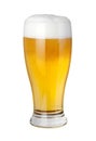 Beer Glass with clipping path Royalty Free Stock Photo