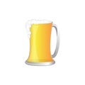 Beer glass and beer , Vecter Royalty Free Stock Photo