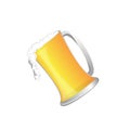 Beer glass and beer , Vecter Royalty Free Stock Photo