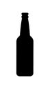 Beer glass bottle silhouette.