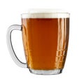 Beer glass clipping path Royalty Free Stock Photo