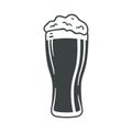 Beer glass icon iweb sign symbol logo label Royalty Free Stock Photo