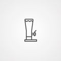 Beer vector icon sign symbol Royalty Free Stock Photo