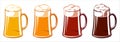 Beer Glass Mugs Tankard Light Lager Stout Porter Ale Oktoberfest