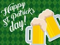 Beer glasses beverage celebration happy st patricks day