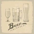 Beer glasses