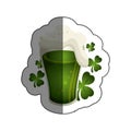 beer green celebrarion icon Royalty Free Stock Photo