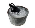 Beer Growler in Ice Bucket Royalty Free Stock Photo