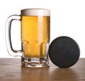 Beer and Hockey Puck