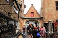 Beer house in Bruges Historic city Belgium Royalty Free Stock Photo