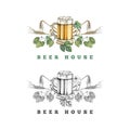 Beer house logo template