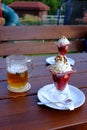 Beer and icecreme Royalty Free Stock Photo