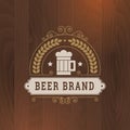 Beer icon business label design