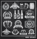 Beer icon chalkboard set