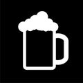 Beer icon on dark background