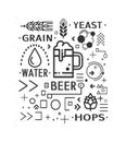 Beer icon design elements.Oktoberfest festival. Royalty Free Stock Photo