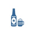 Beer icon design vector template, Party supplies design concept, Icon symbol, Illustration Royalty Free Stock Photo